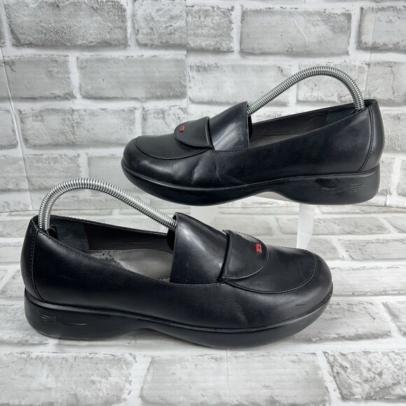 Dansko Desiree Women's Size 41 -10.5/11 Black Leather Flex Sole Comfort Loafers - Picture 1 of 13